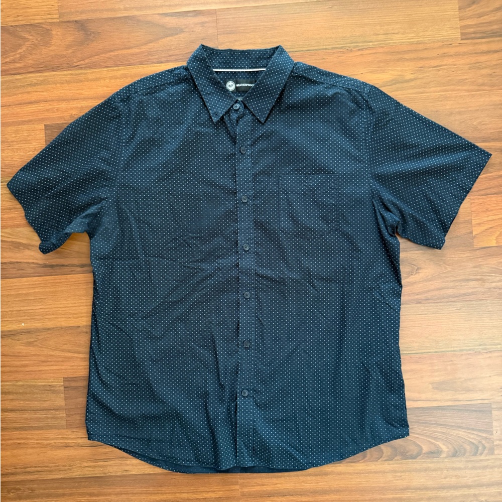 Weatherproof Dark Navy Blue Patterned Shirt